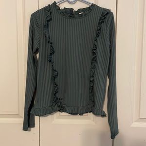 Olive green long sleeve Hayden Girls shirt size XL NEW WITH TAGS